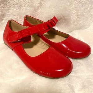 Elephantito Girls Red Patent Leather Mary Janes 13